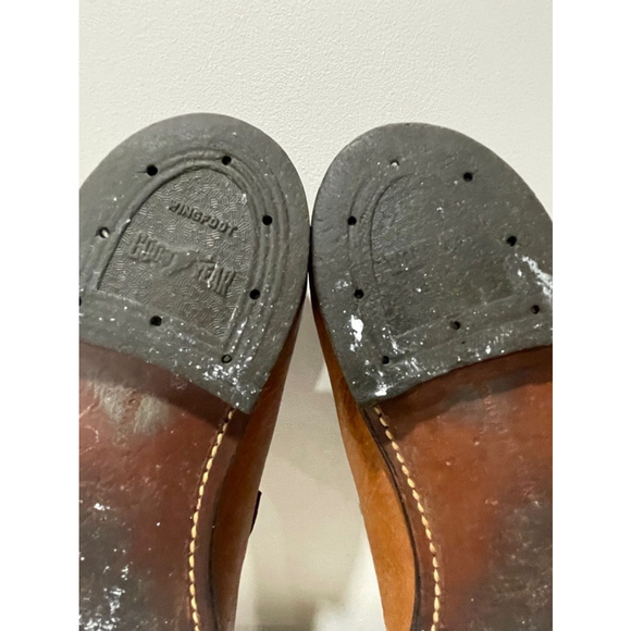 Dack’s Vintage Brown Leather Slip-On Loafers Hand Sewn 6H (fit like 7 wide) - Picture 11 of 16